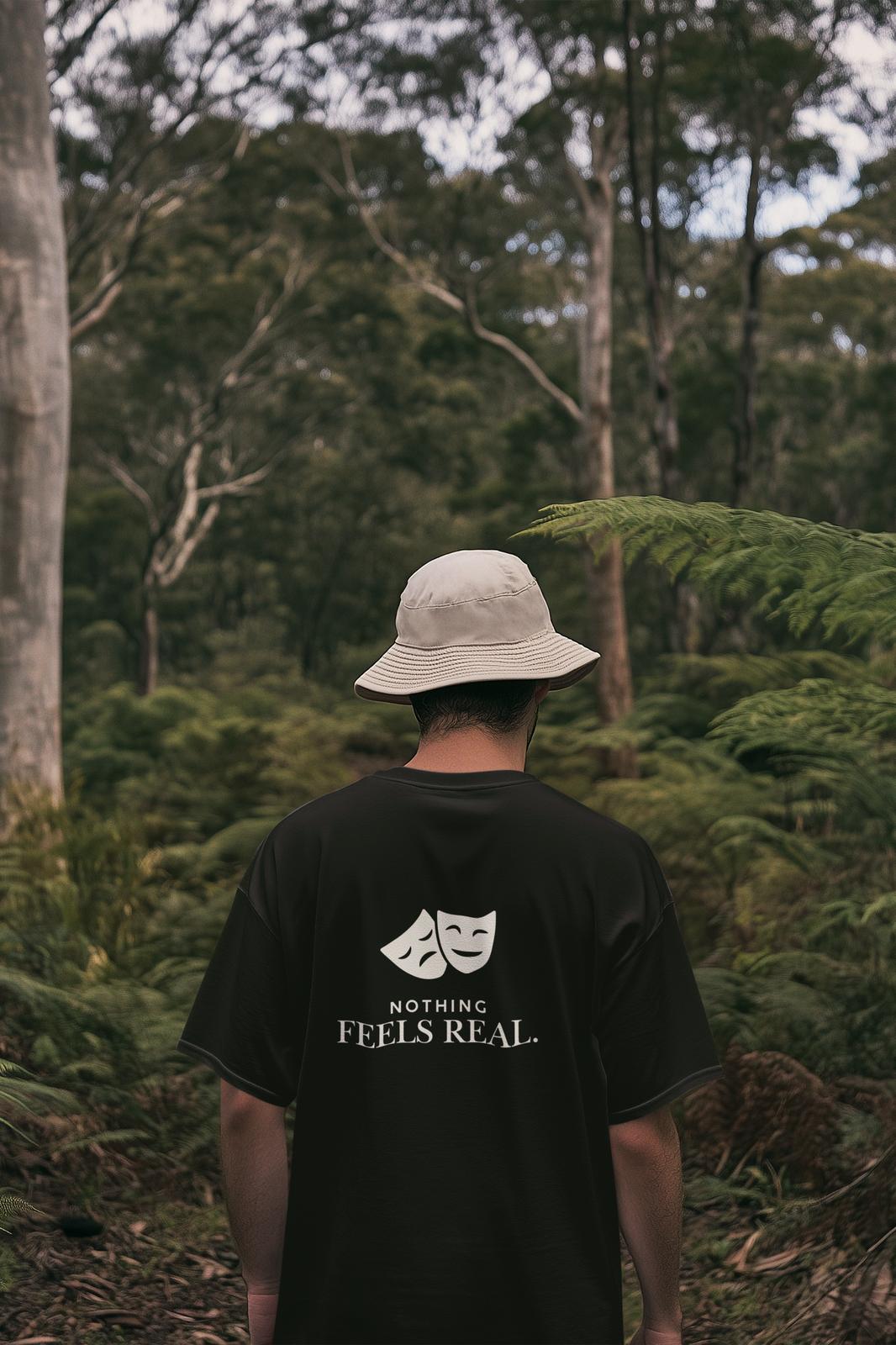 Nothing Feels Real Oversized Tees -Rtys3 Minimalist Apparel