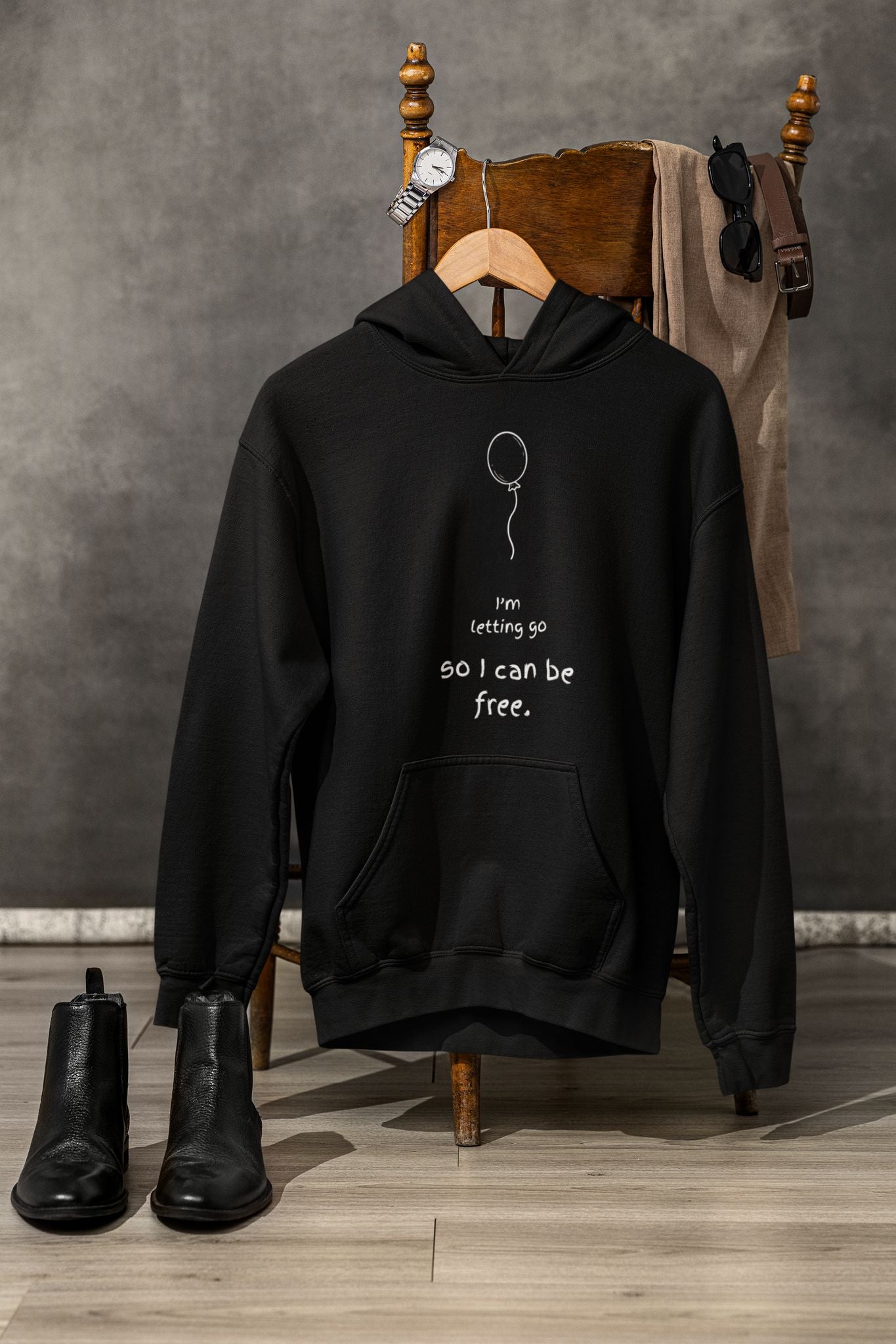 I'm Letting Go So I Can Be Free Oversized hoodie