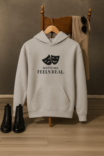 Nothing Feels Real Oversized Hoodie