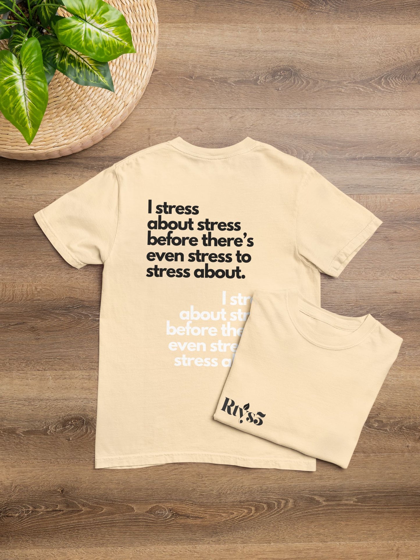 I Stress About Stress Oversized Tees