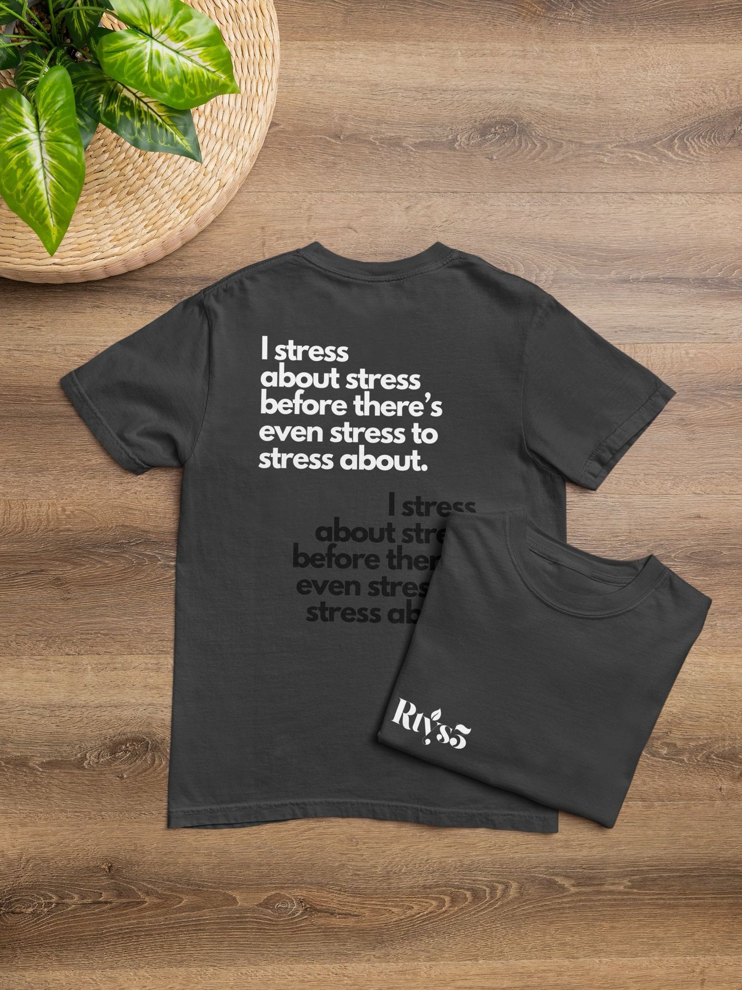 I Stress About Stress Oversized Tees