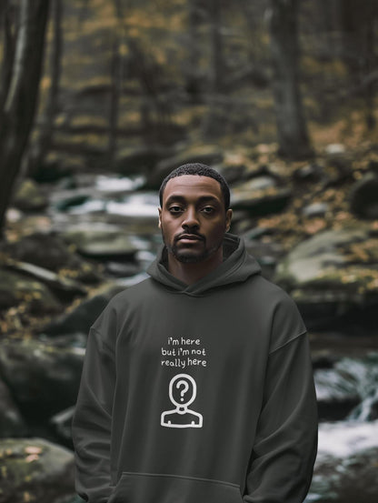 Not Really Here Oversized Hoodies